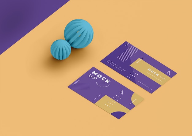 PSD mock-up di concetto di forme geometriche