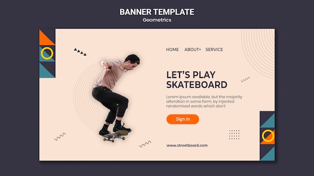 geometrics banner template
