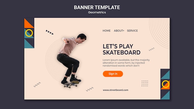 Geometrics banner template