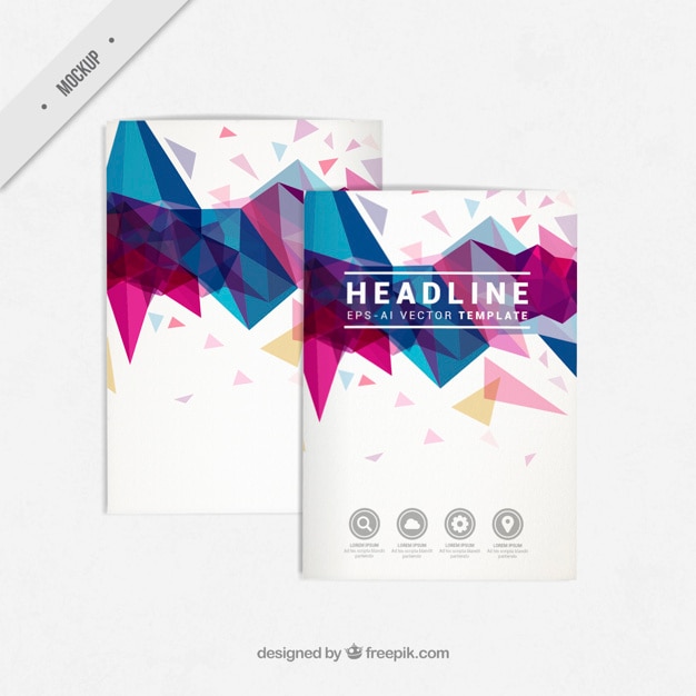 PSD geometrische brochure templates