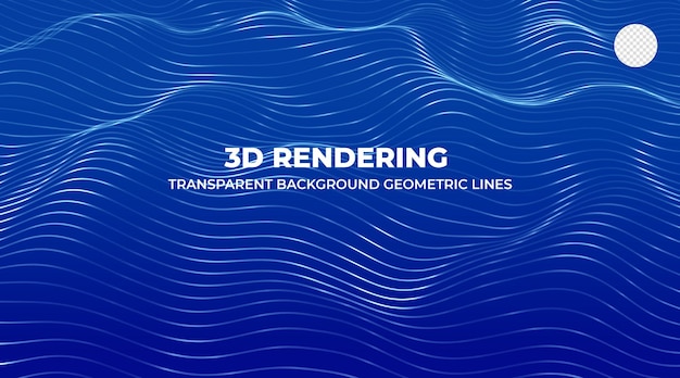 Geometrisk abstrakt linjevisualisering med 3D-renderingsteknologi