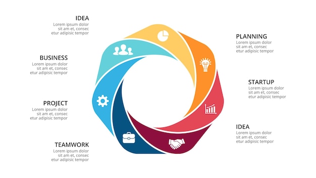 Geometry infographic template for business