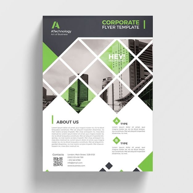 PSD geometryczna broszura biznesowa