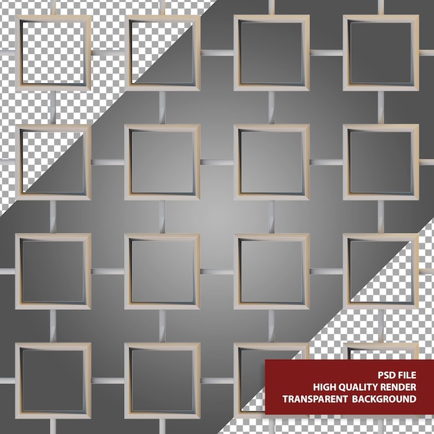 Geometryczny wzór ilustracyjny 3d