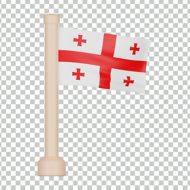 Georgia flag 3d icon