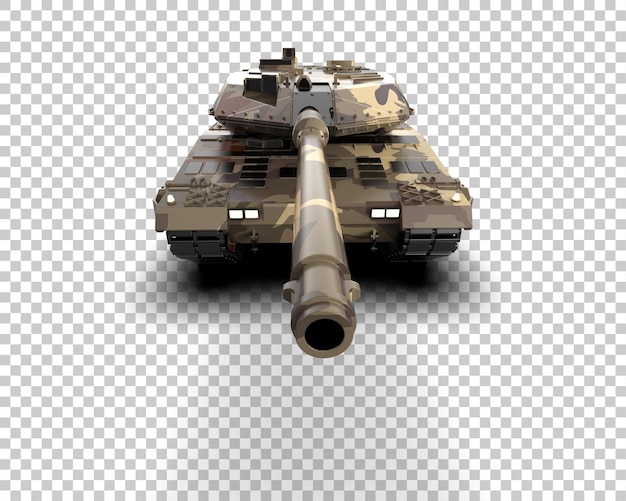 PSD gepantserd tank gebouw geïsoleerd op de achtergrond 3d rendering illustratie