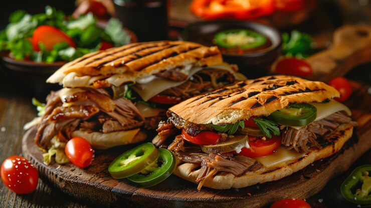 Gerçekçi Meksika Yemekleri Tasarımları: Tacos, Quesadillas, Enchiladas, Tamales ve Şenlikli Arka Planlar