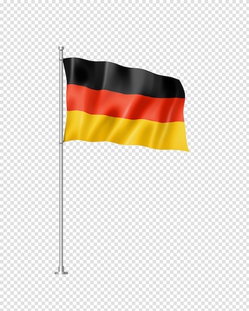 german flag isolated on white