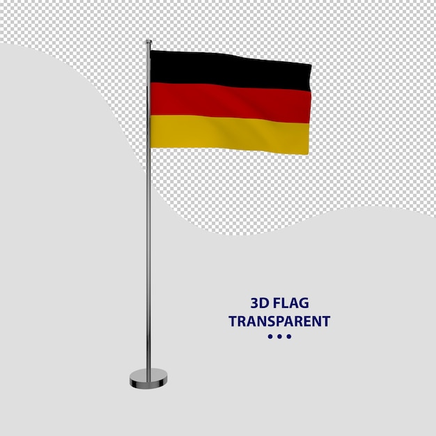 German flag with standing