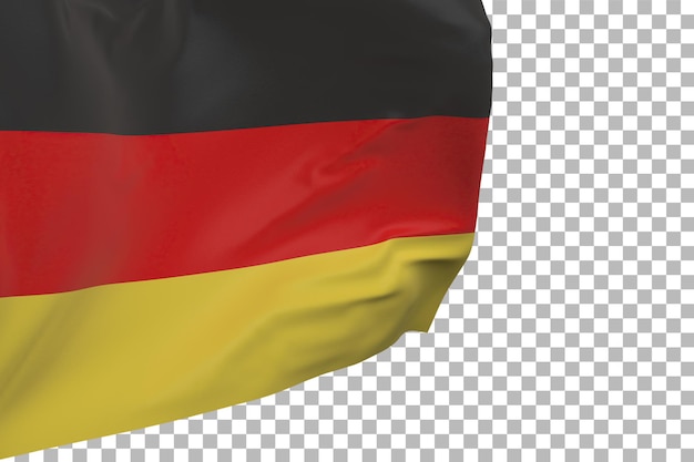 PSD Флаг германии изолирован. размахивая знаменем. государственный флаг германии