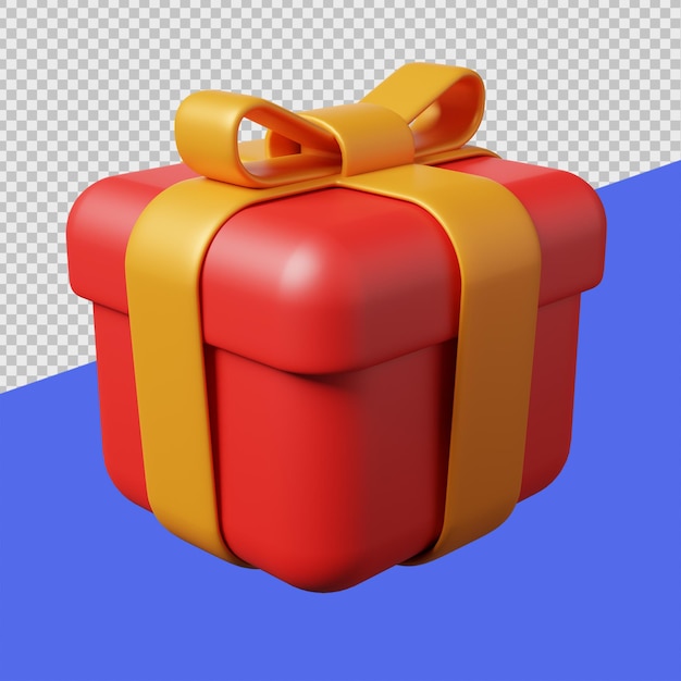 Geschenkdoos 3D New Year Ave-illustraties