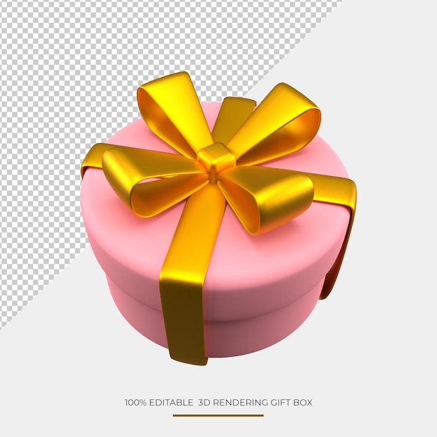 Geschenkdoos 3d render ontwerp