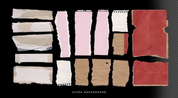 gescheurd papier