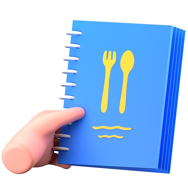 Gest ręki Trzymaj książkę menu Restauracja