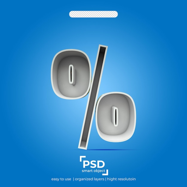 PSD getal percentage hoofdletters teksteffect