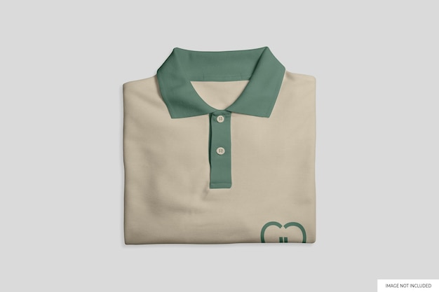 Gevouwen poloshirtmodel