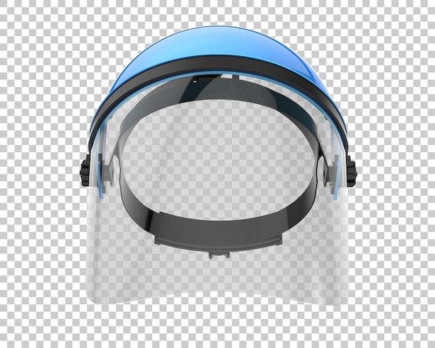 Gezichtsmasker geïsoleerd op transparante achtergrond 3D-rendering illustratie