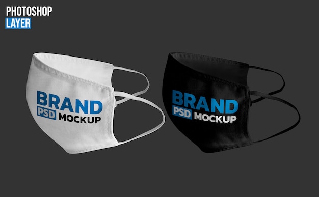 Gezichtsmasker mockup design