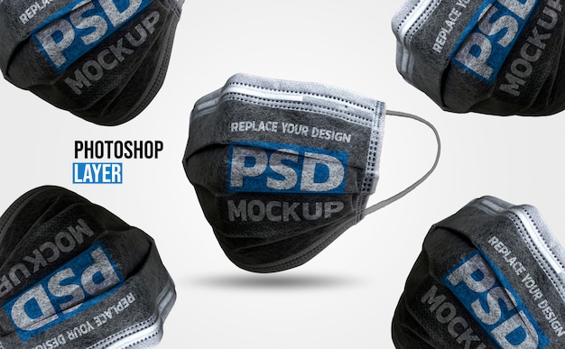 Gezichtsmasker mockup design