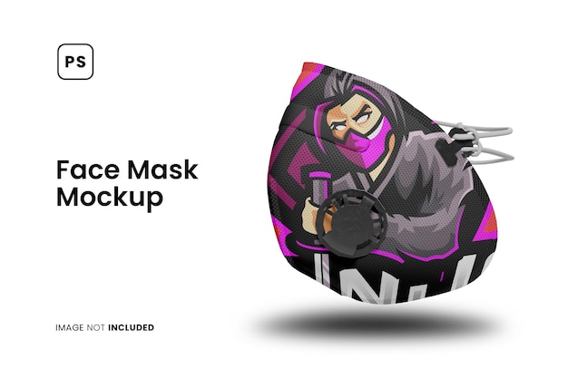 Gezichtsmasker mockup psd