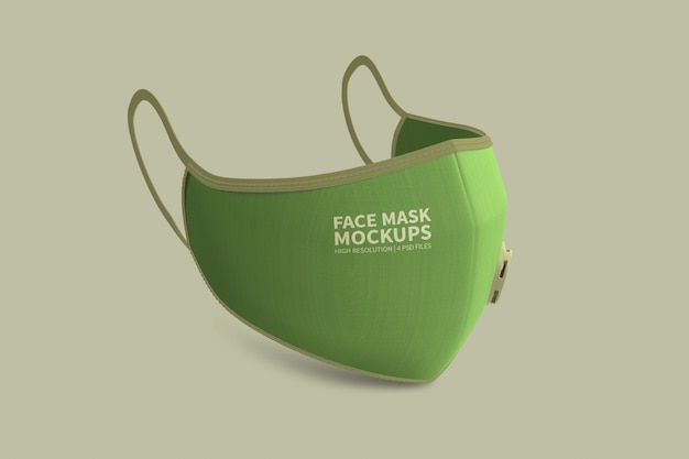 PSD gezichtsmasker mockup