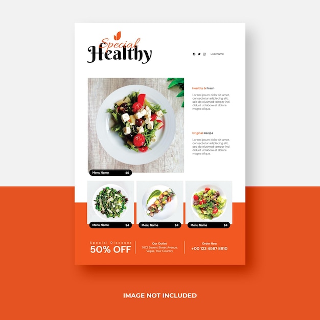 Gezonde voeding flyer