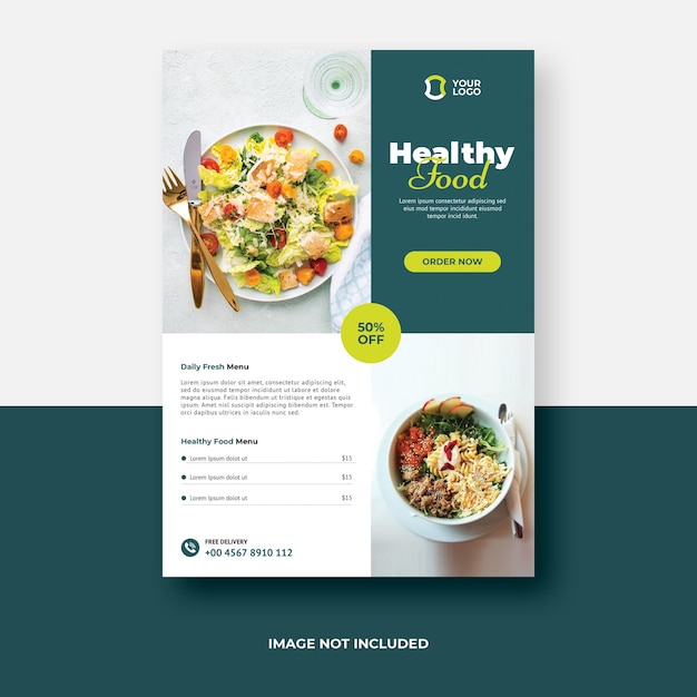 Gezonde voeding flyer