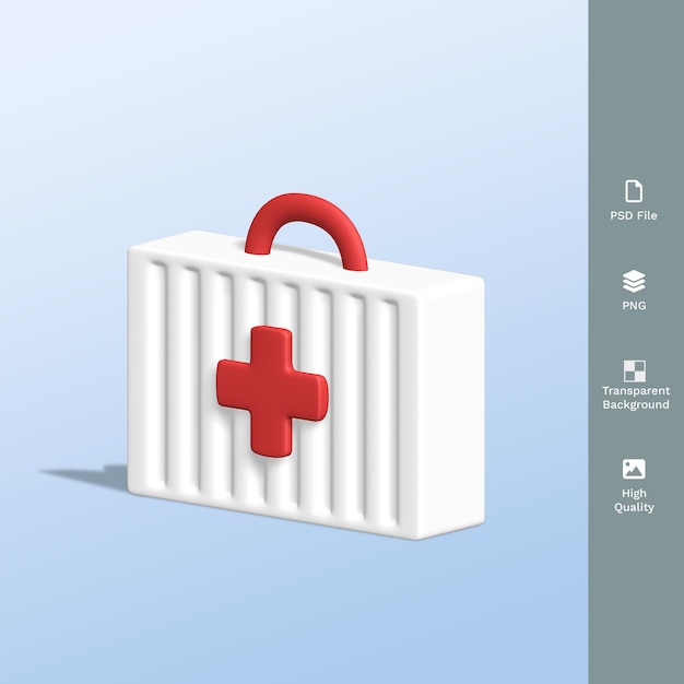 PSD gezondheid medische kit emergency 3d