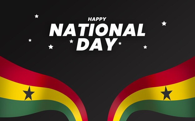 PSD ghana vlag element ontwerp nationale onafhankelijkheidsdag banner lint psd