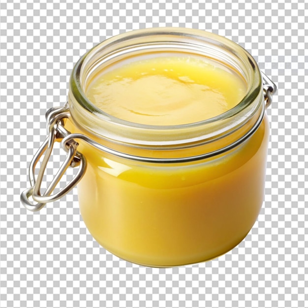 PSD ghee clarified butter for lamp on transparent background