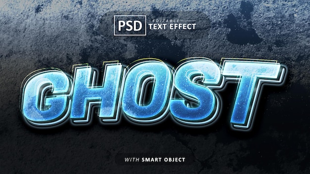 Ghost 3D-teksteffect bewerkbaar