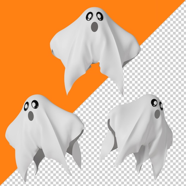 PSD ghost isolated 3d render