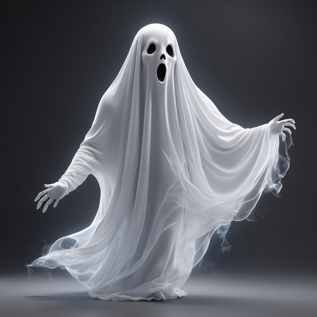 PSD ghost psd su sfondo bianco