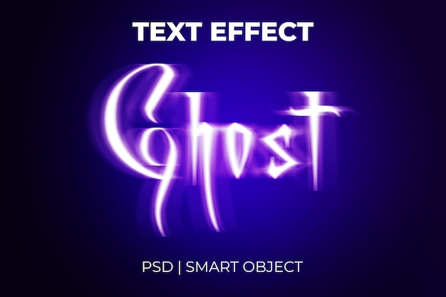 Ghost text style editable text effect