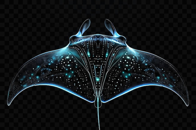 PSD giant manta ray with plankton rich waters and schools of fis psd world ocean sea day scene animal