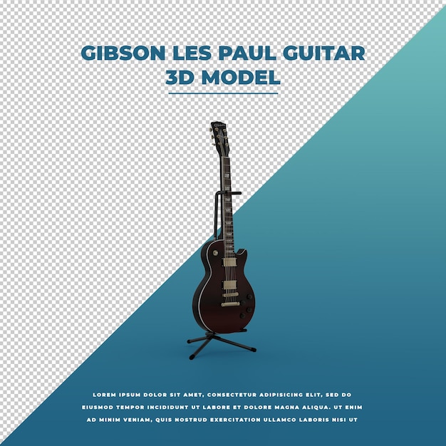 PSD gibson les paul guitar