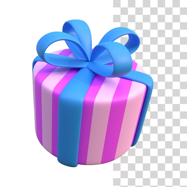 PSD gift box 3d icon