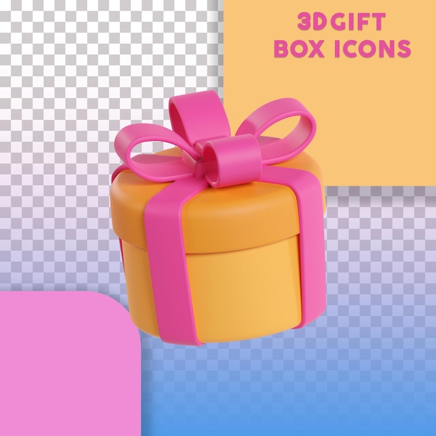 Gift box 3d icons