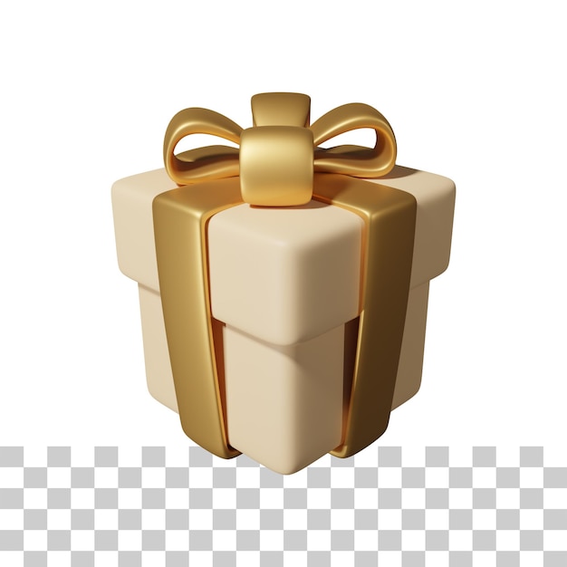 PSD gift box 3d illustration