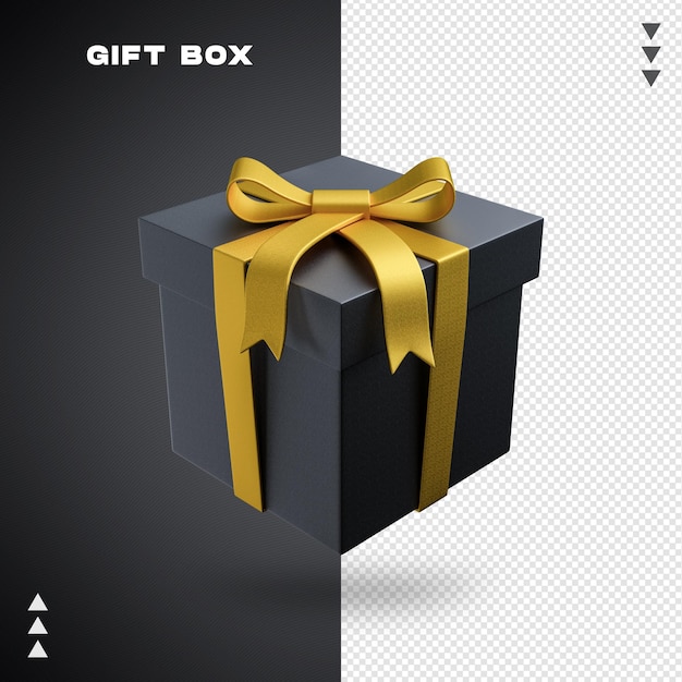 Confezione regalo 3d rendering isolato