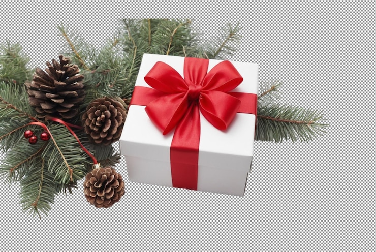 PSD a gift box christmas wonders