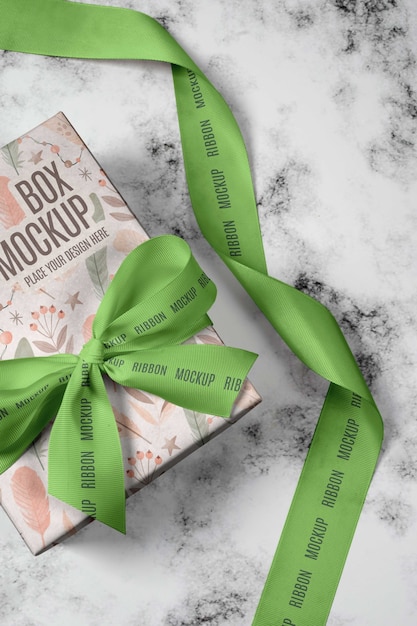 gift box decorated with ribbon and bow