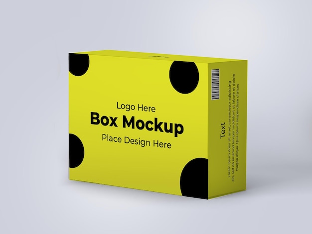 Gift box mockup template 3d render