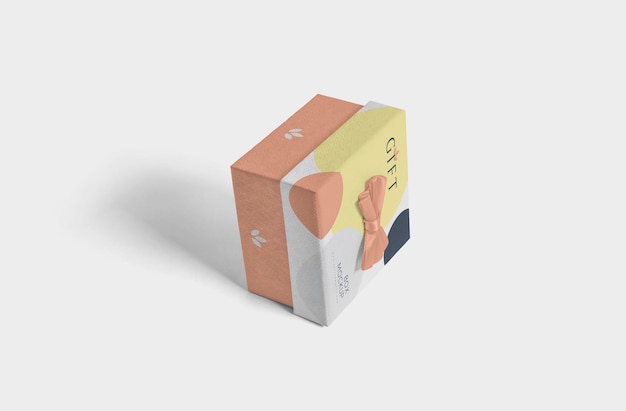 Gift box mockup