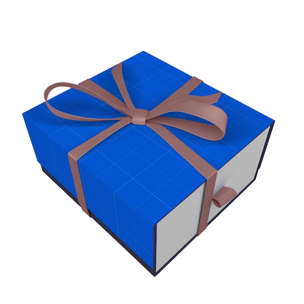 PSD gift box mockup