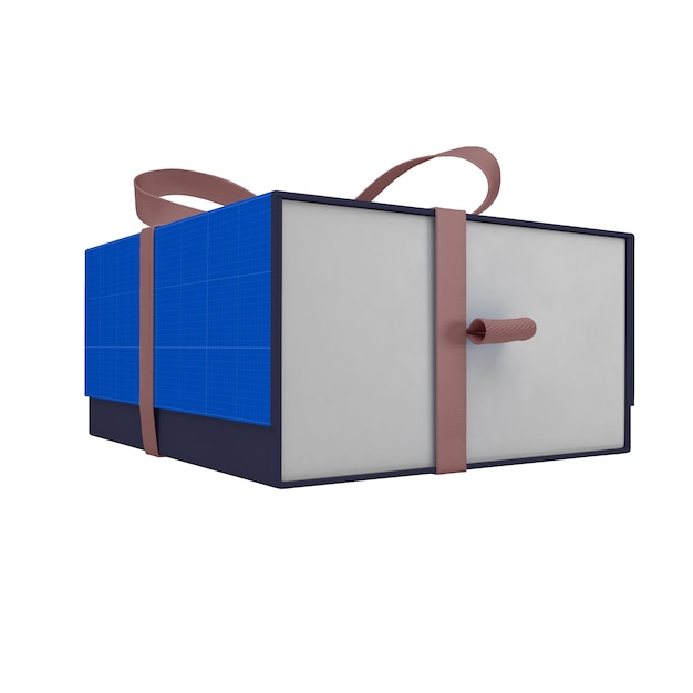 PSD gift box mockup
