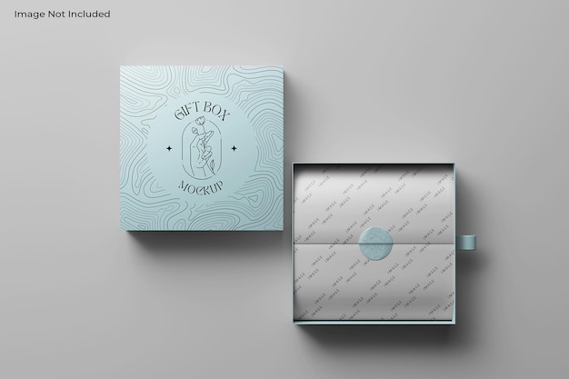 Gift box mockup