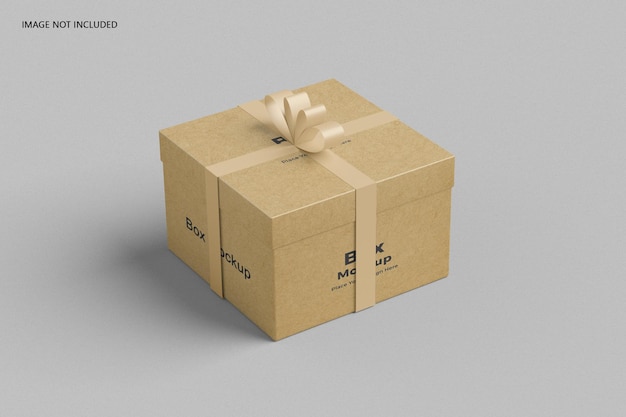 Gift box mockup