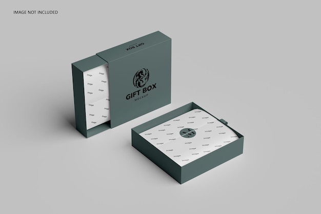 Gift box mockup