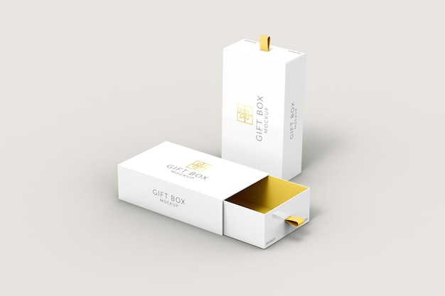 PSD gift box mockup